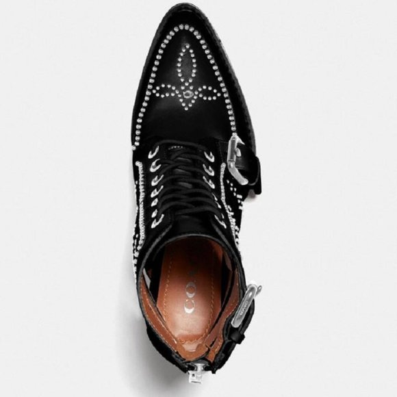 $149 *NEW* COACH Chalk Paisley Studded Bootie - Picture 8 of 11